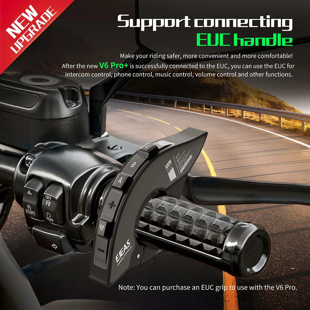 EJEAS V6 PRO+ Motorcycle Helmet Intercom