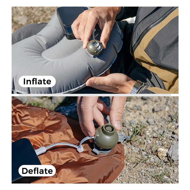 Naturehike Electric Air Pump – Mini Portable air pump  for Camping, Air Beds & Sleeping Pads