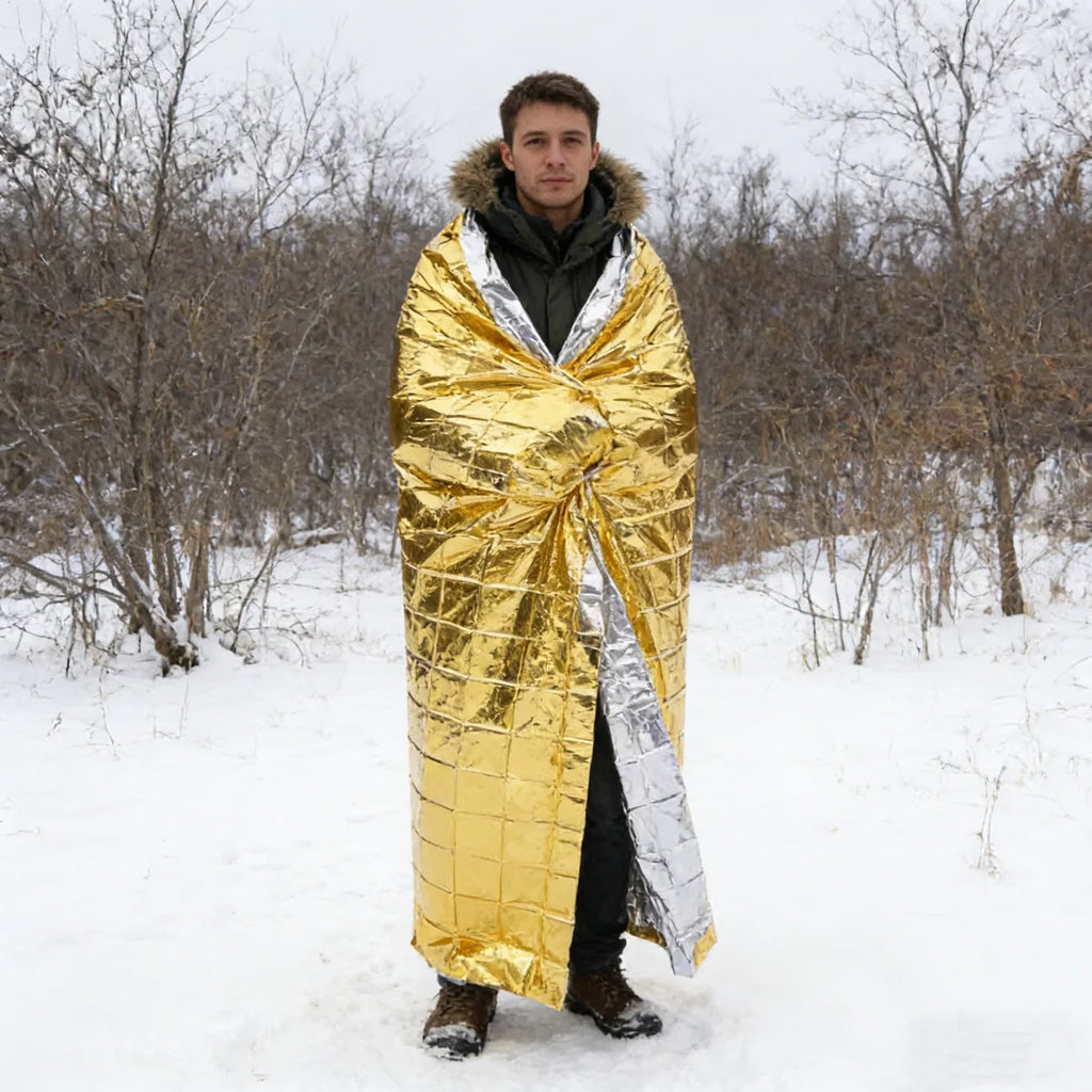 Gold Emergency Thermal Blanket – 160 × 210 cm