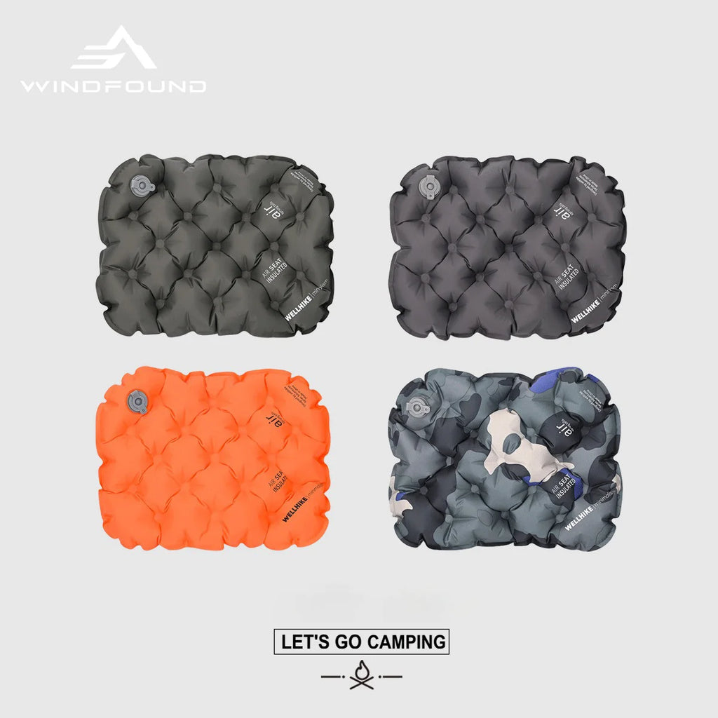 Ultralight Inflatable Seat Cushion — 80g Portable Lumbar & Sit Pad for Camping, Hiking & Travel
