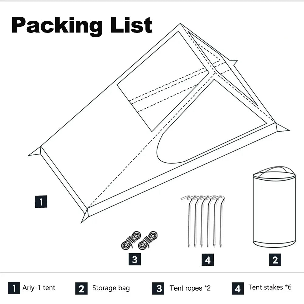 Ultralight 1 Person Tent