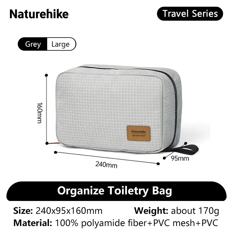 Naturehike  Toiletry Bag – Wet & Dry Separation Travel Organizer