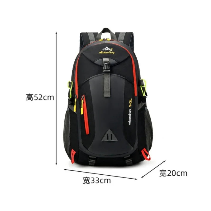 40L Water-Resistant Travel Backpack – Hiking and Camping