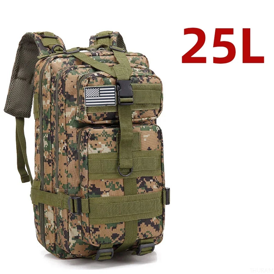 25L/50L Waterproof Tactical Backpack - Motorcycle Camping Hiking Rucksack