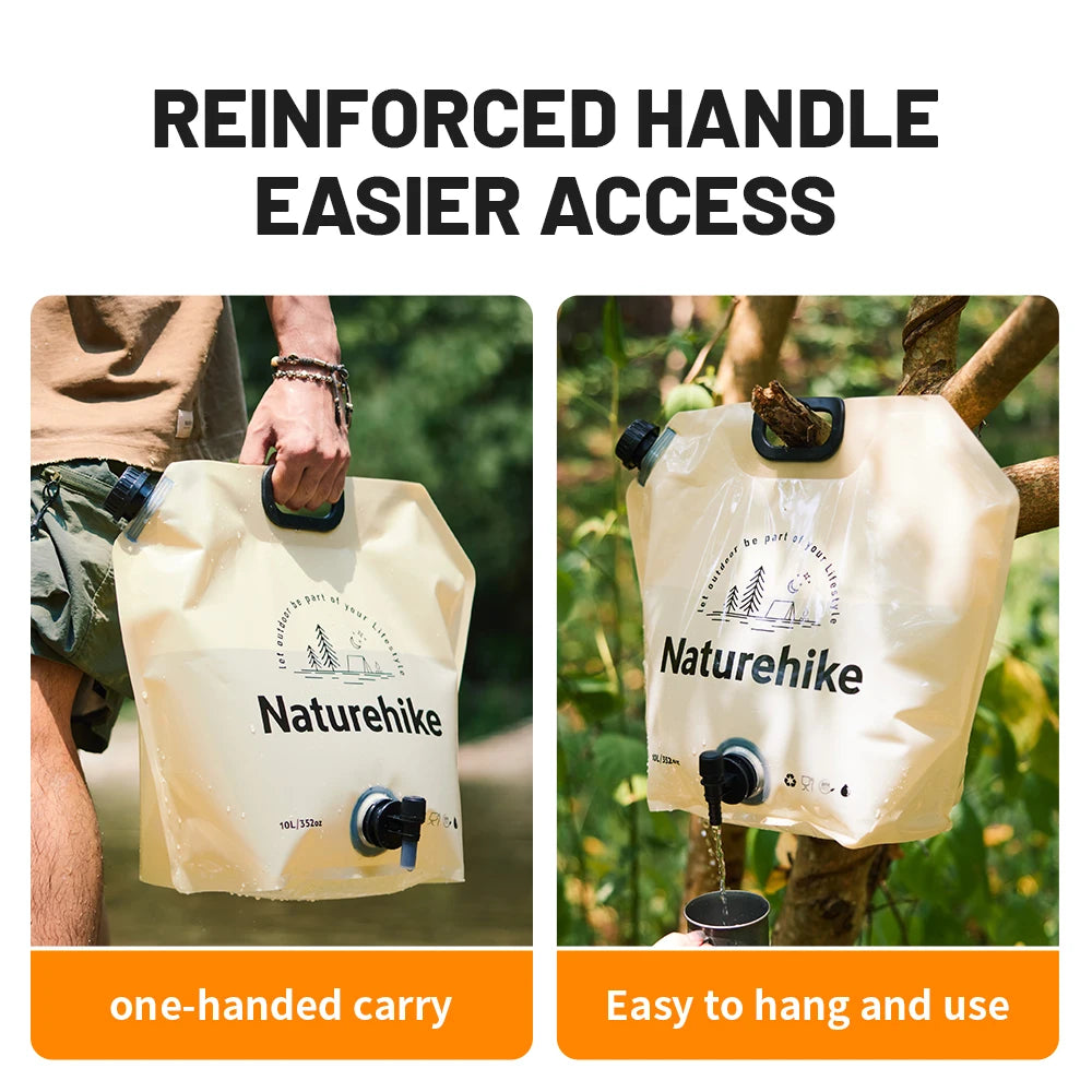 Naturehike 10L Folding Water Storage Bag – Leak-Proof Collapsible Container for Camping & Hiking
