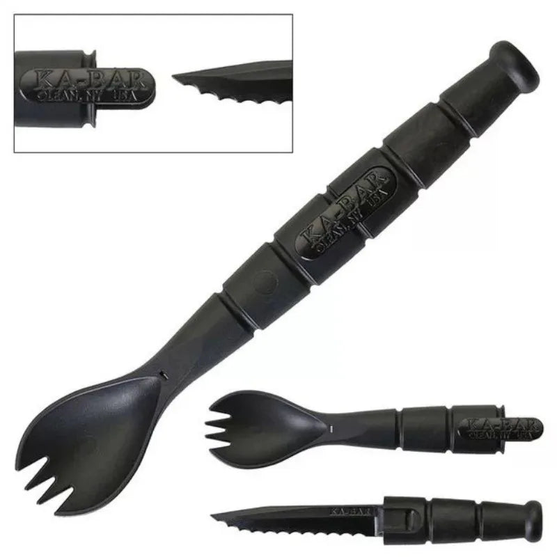 Tactical EDC - Fork- Spoon- Knife Combo Cutlery Set