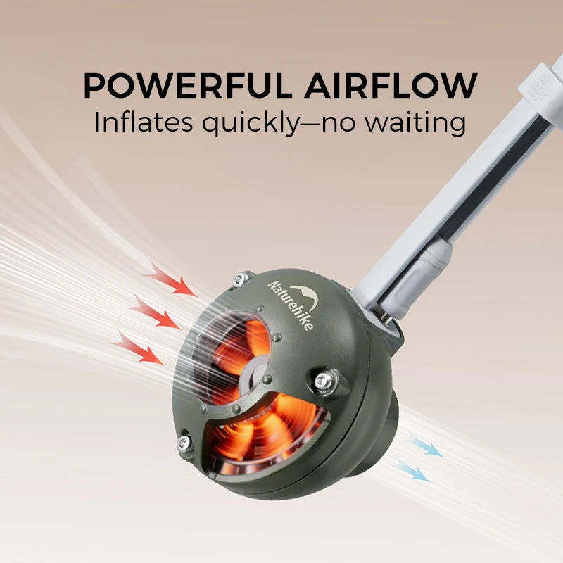 Naturehike Electric Air Pump – Mini Portable air pump  for Camping, Air Beds & Sleeping Pads