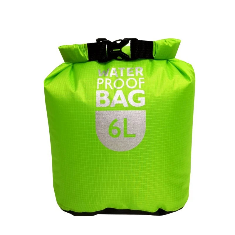 Waterproof Dry Bag –  Polyester Roll-Top Sack for Kayaking, Camping & Rafting (6L / 12L / 24L)