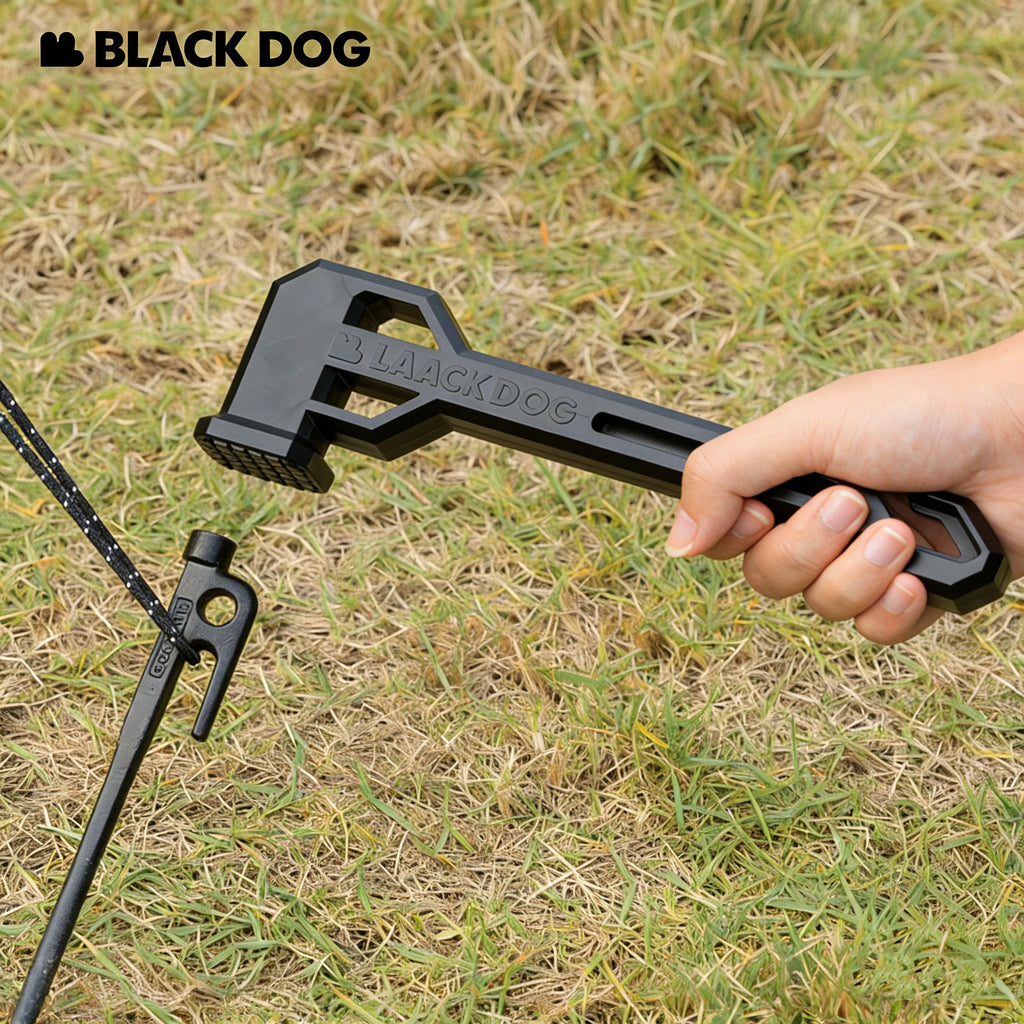 BLACKDOG Camping Mallet - Lightweight Nylon Hammer with Stake Puller for Tent Stakes