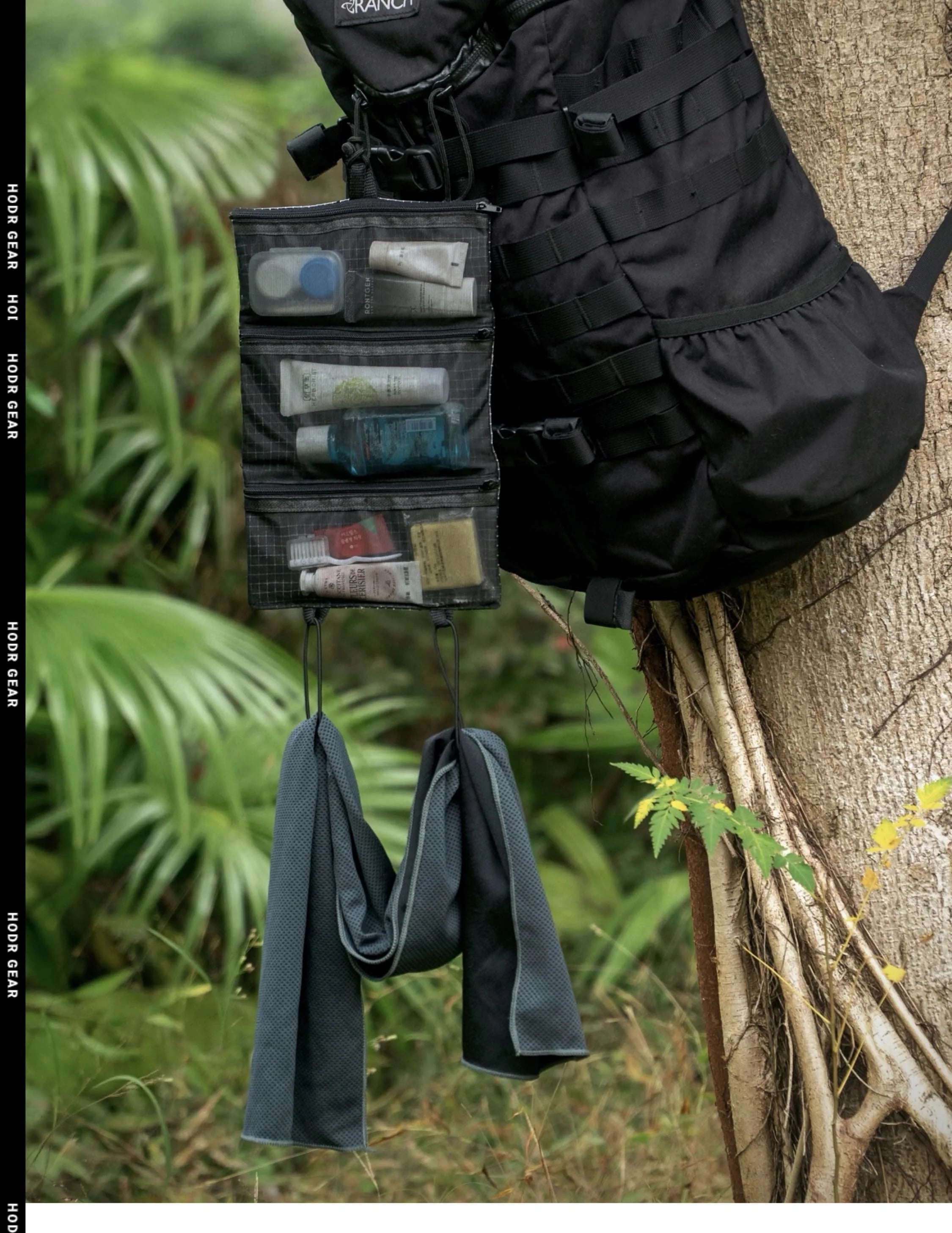HODR GEAR Ultralight Organizer – 35g UHMWPE Gridstop Roll-Up Pouch with YKK Zippers