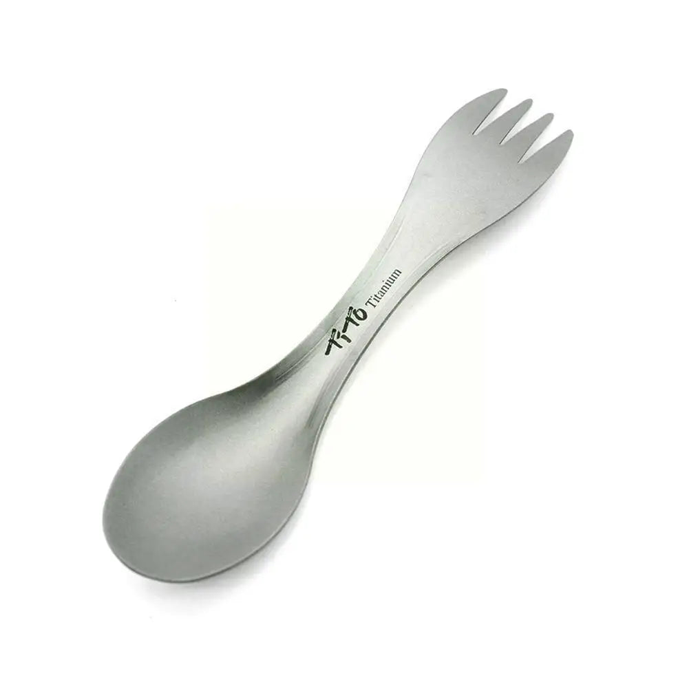 Titanium Spork – Ultralight 2-in-1 Camping Utensil for Hiking, Backpacking & Camping