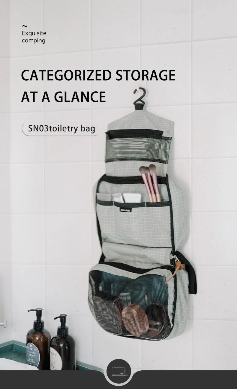 Naturehike  Toiletry Bag – Wet & Dry Separation Travel Organizer