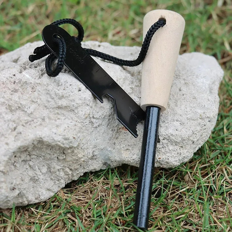 Magnesium Flint Fire Starter – Waterproof Firesteel Rod for Camping, Hiking & Survival