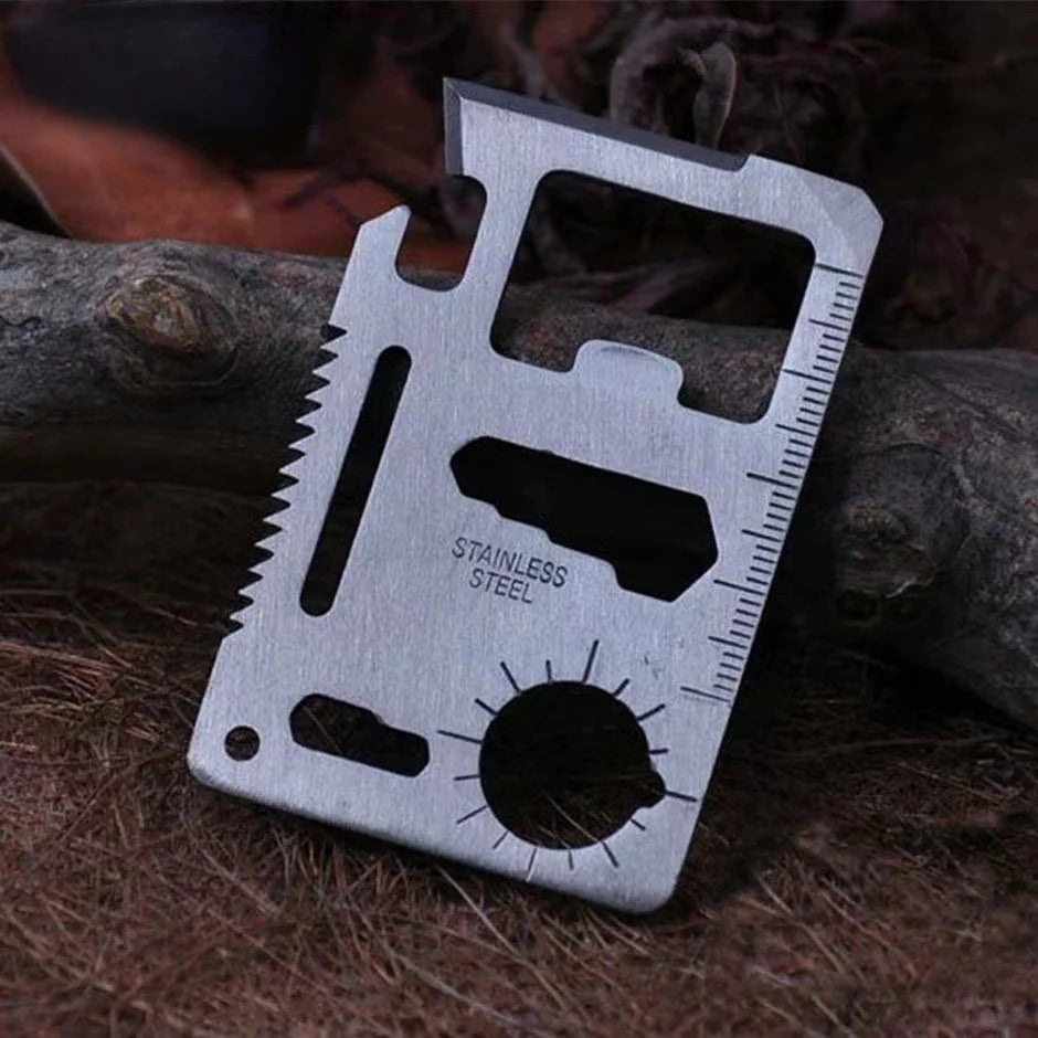 Credit Card Multitool - 11-in-1 Wallet-Sized Tool