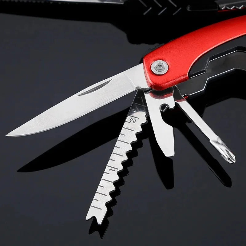 9-in-1 Stainless Steel Multitool Pliers - Compact