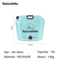 Naturehike 10L Folding Water Storage Bag – Leak-Proof Collapsible Container for Camping & Hiking