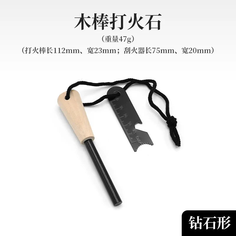 Magnesium Flint Fire Starter – Waterproof Firesteel Rod for Camping, Hiking & Survival