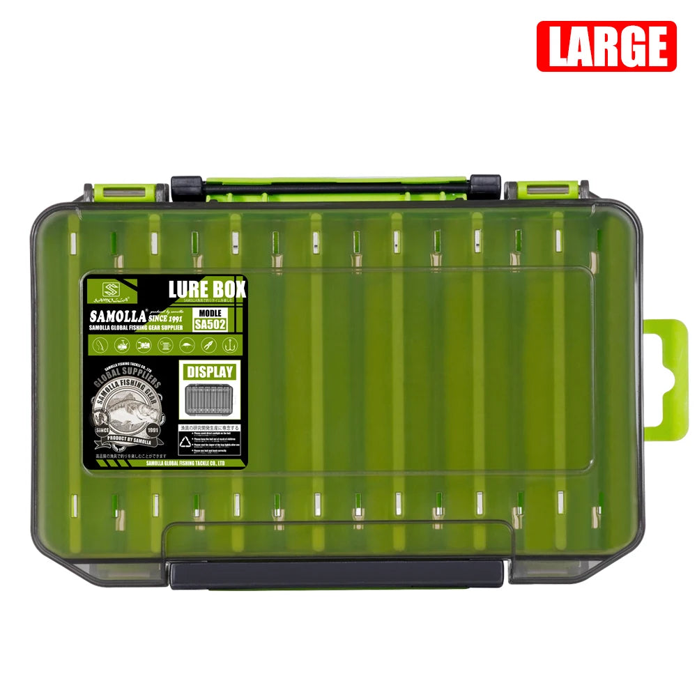 14-Compartment tackle Box - Lure & Hook Organizer