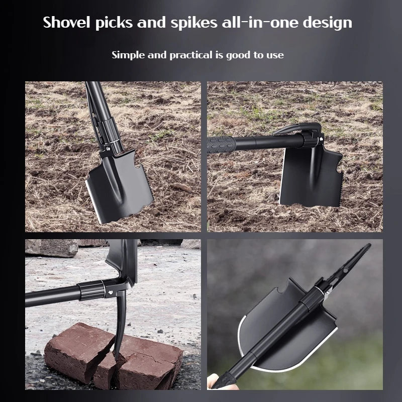 Multifunctional  shovel , Pickaxe and hoe three-in-one