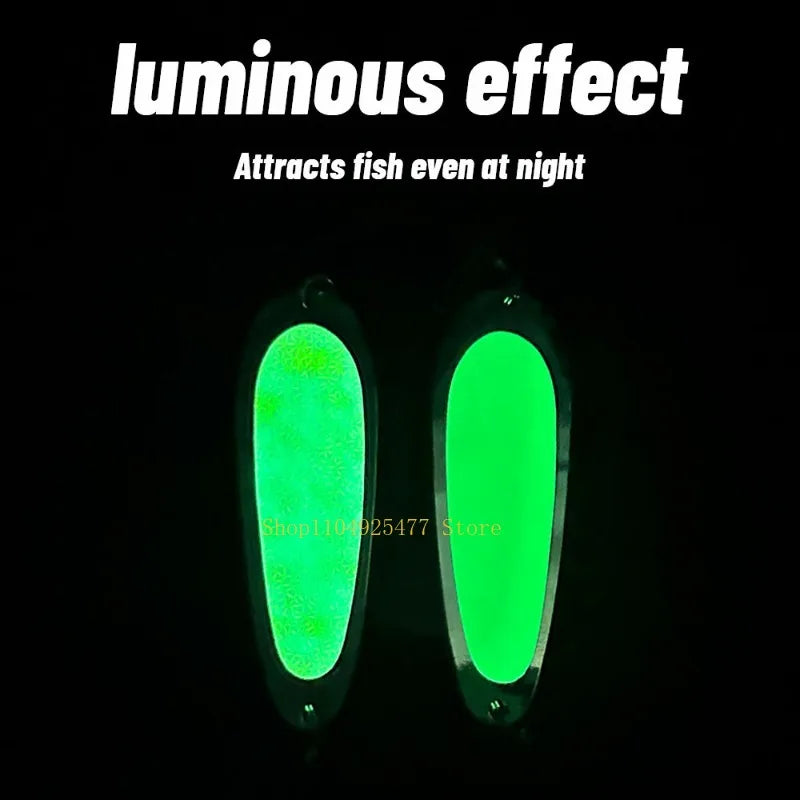 Rotating Metal Fishing Lure - 4.5"