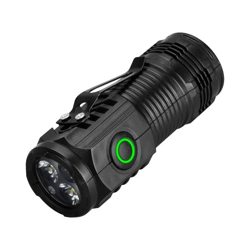 Mini LED Flashlight USB Rechargeable with Pen Clip