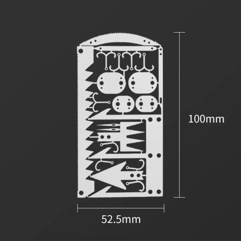 Wallet Size EDC 22-in-1 Survival Multi-Tool Card