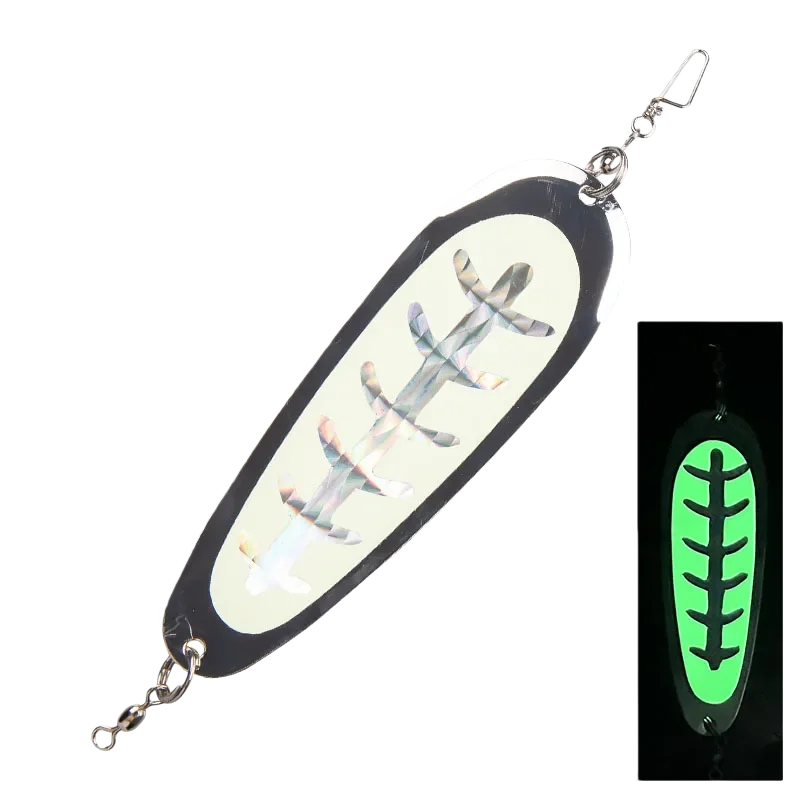 Rotating Metal Fishing Lure - 4.5"