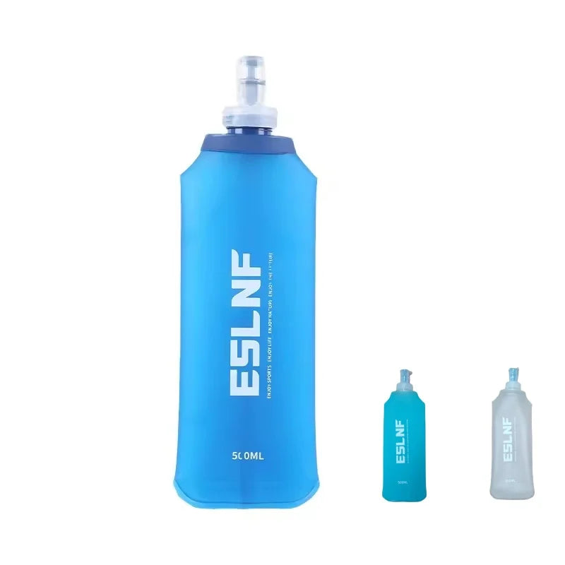 Collapsible Water Bottle – 500ml BPA-Free Soft Flask for Running, Hiking & Camping