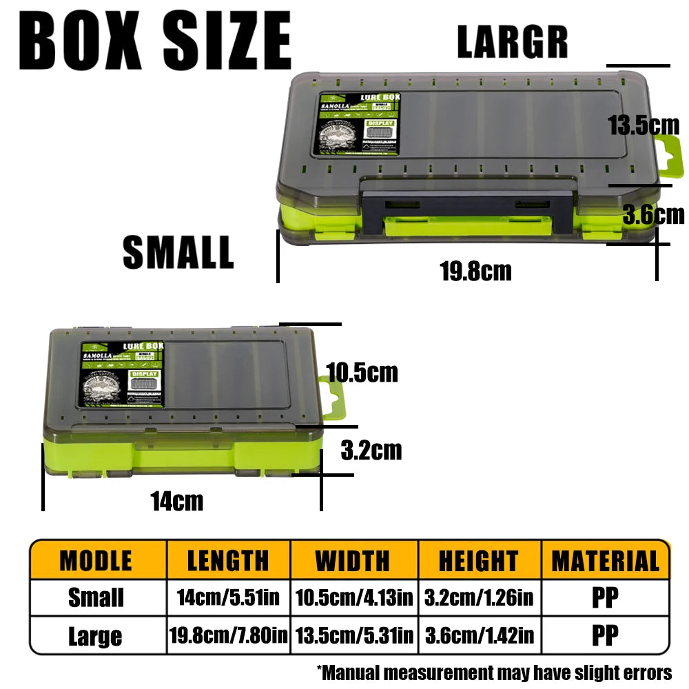 14-Compartment tackle Box - Lure & Hook Organizer