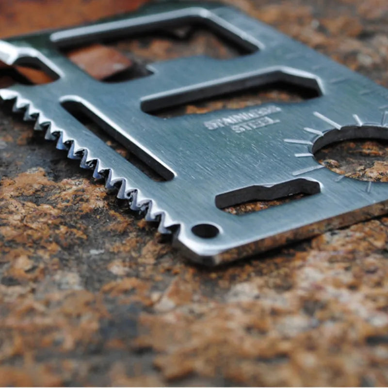 Credit Card Multitool - 11-in-1 Wallet-Sized Tool
