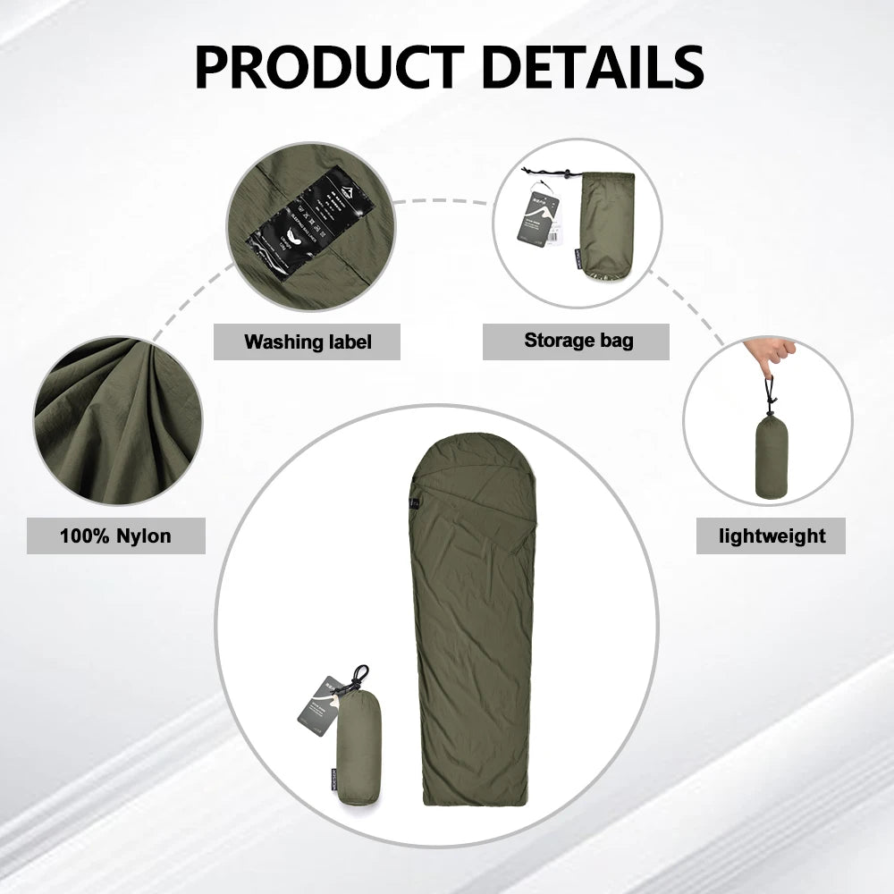 Ultralight Mummy Sleeping Bag Liner