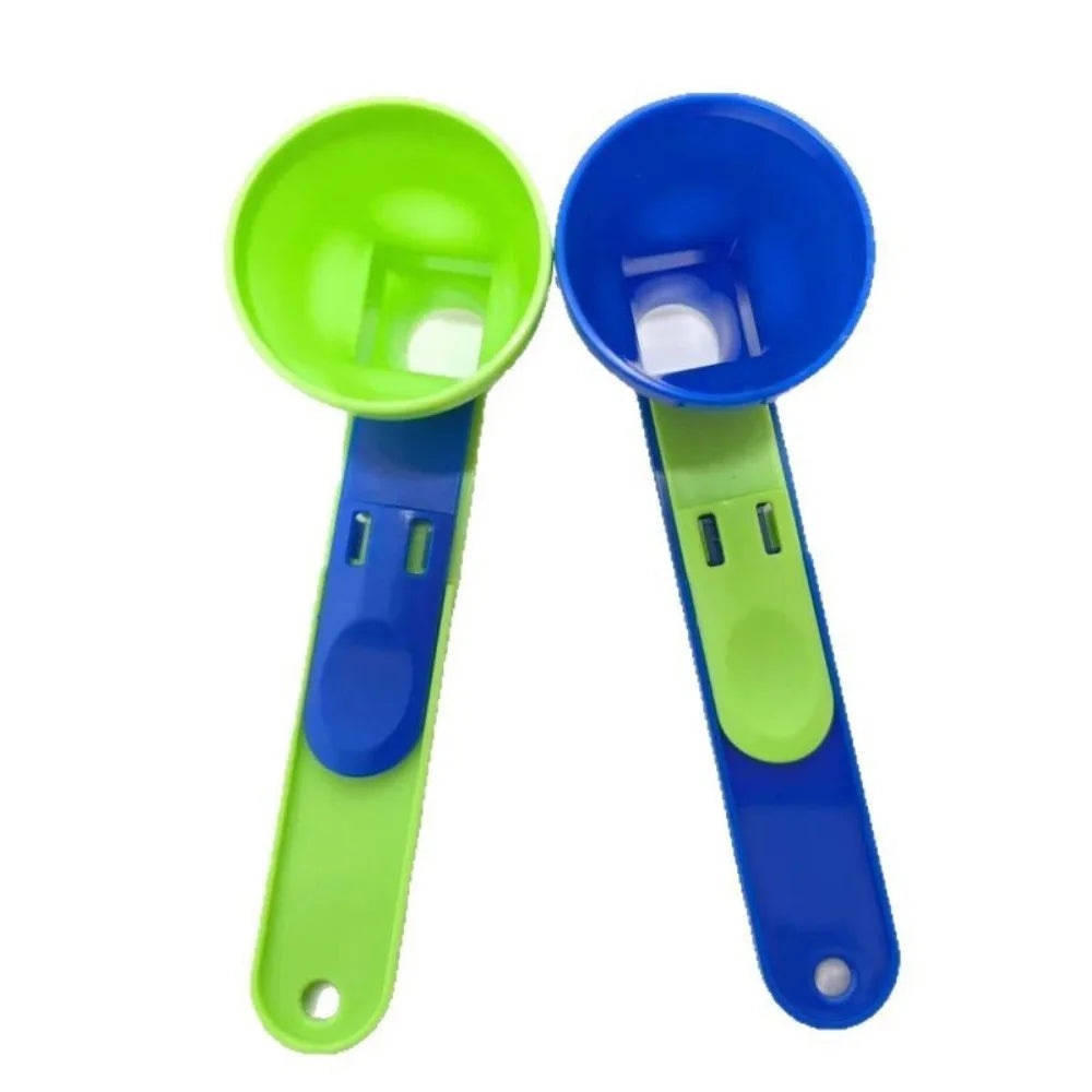 Material Mess-Free Protein Powder Scoop - Sliding Funnel for Milk & Supplements Kitchen Gadget for All Occasions Measuring Spoon