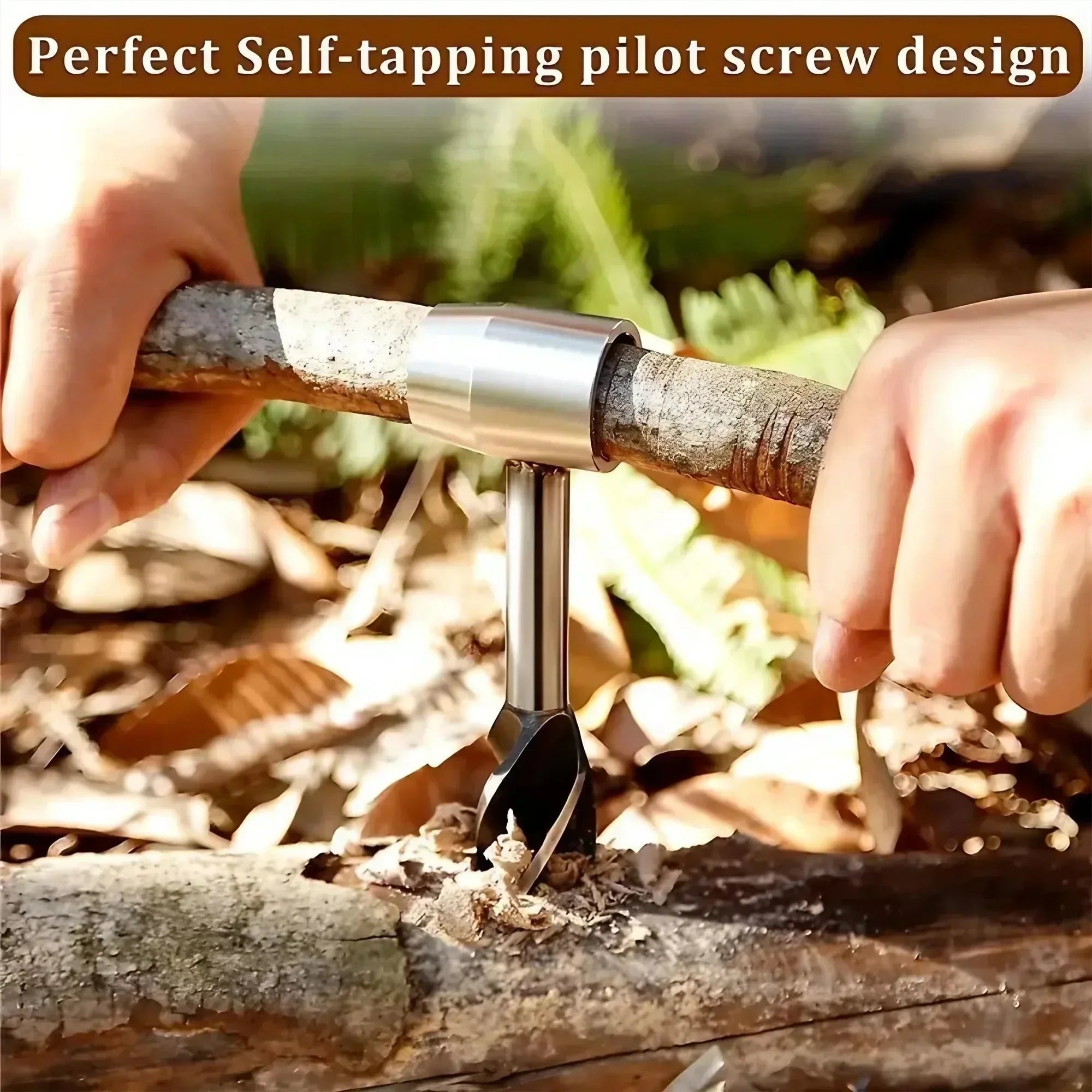 Bushcraft Multitool with Hand Drill - Camp Tool