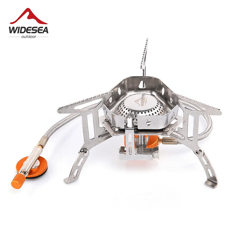 Compact Camping Gas Burner for Moto-Camping