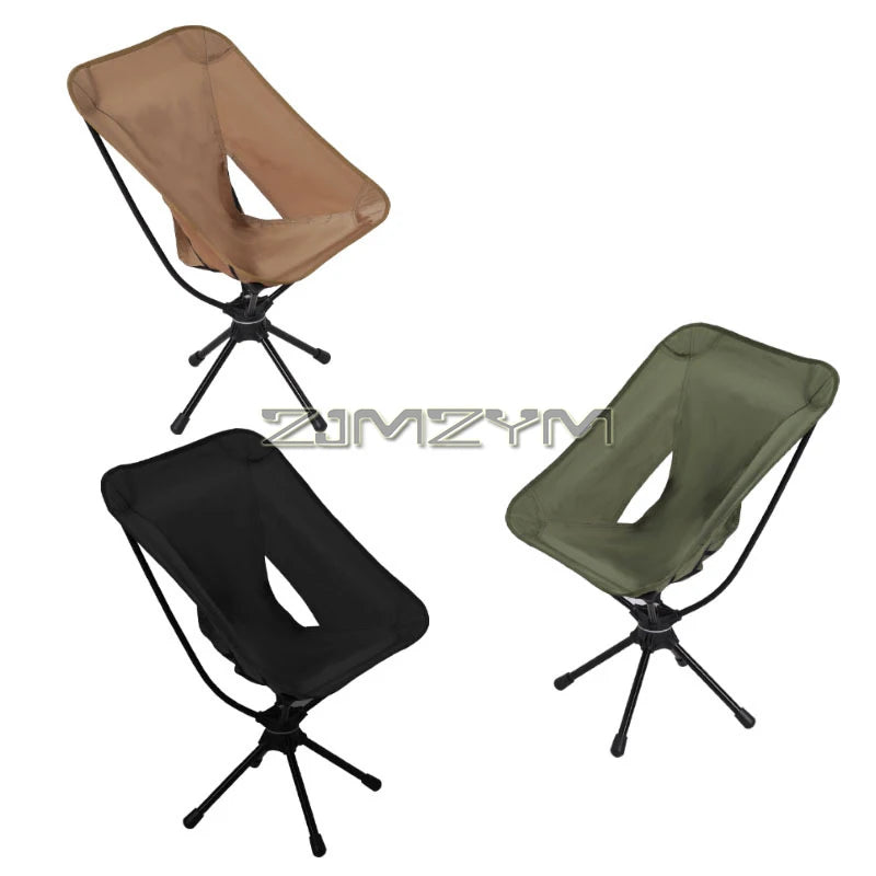 Compact Swivel Camping Chair for Moto-Camping