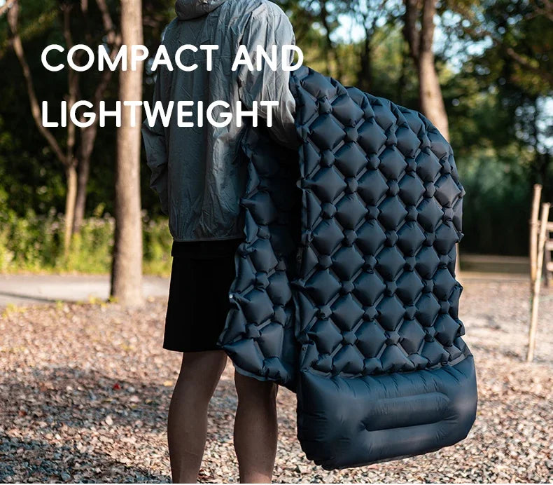 Self-Inflating Camping Mat with Pillow for Moto-Camping