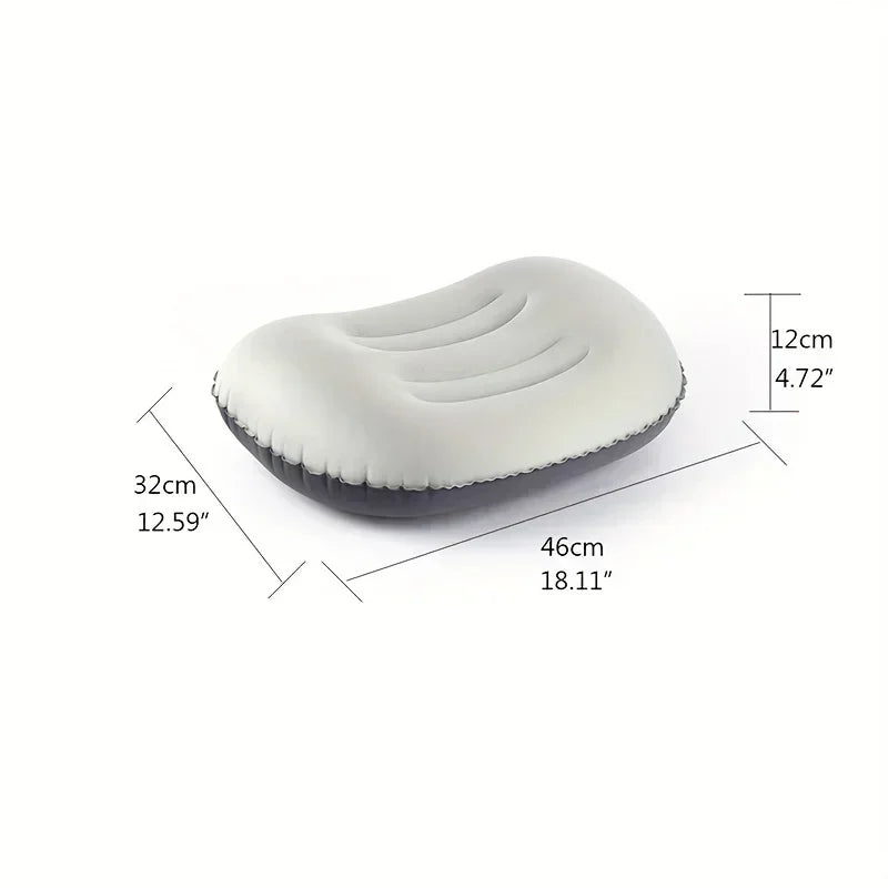 MEXiZE Ultralight Inflatable Camping Pillow — Neck & Lumbar Support for Backpacking & Moto Camping