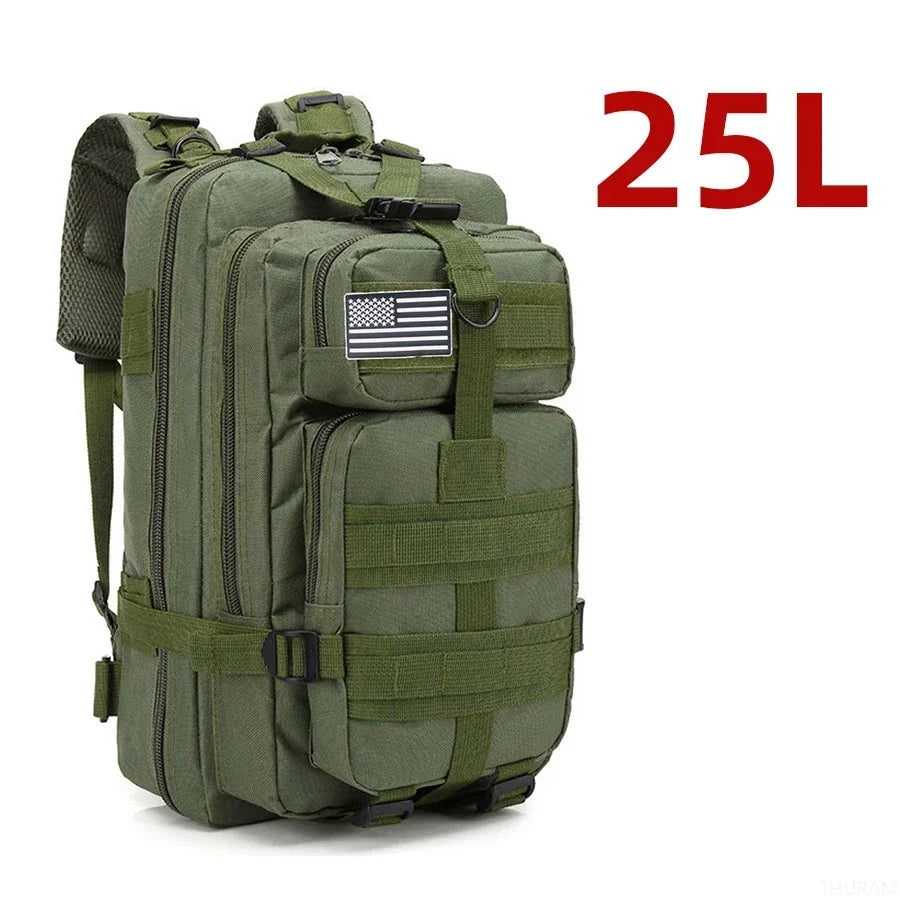 25L/50L Waterproof Tactical Backpack - Motorcycle Camping Hiking Rucksack