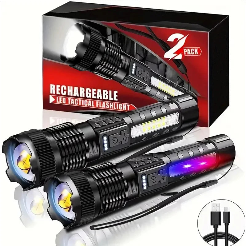 6-Mode Rechargeable LED Flashlight