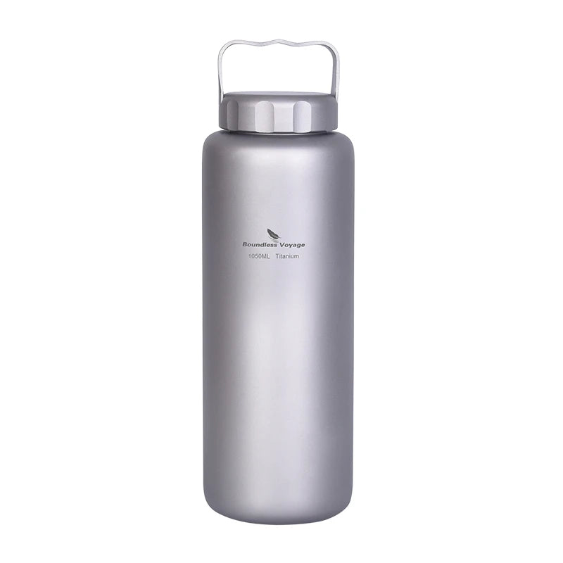 Boundless Voyage Titanium Water Bottle – 600ml & 1050ml | Camping & Cycling Canteen