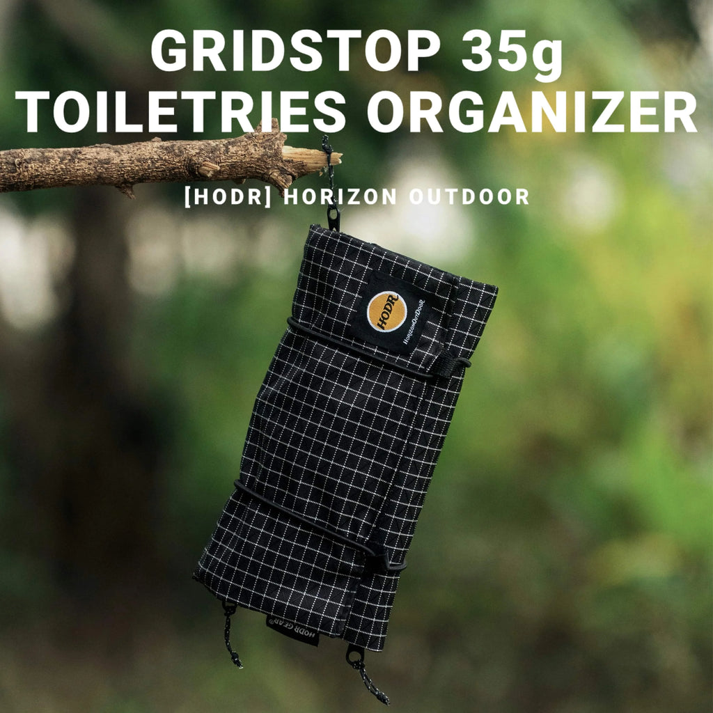 HODR GEAR Ultralight Organizer – 35g UHMWPE Gridstop Roll-Up Pouch with YKK Zippers