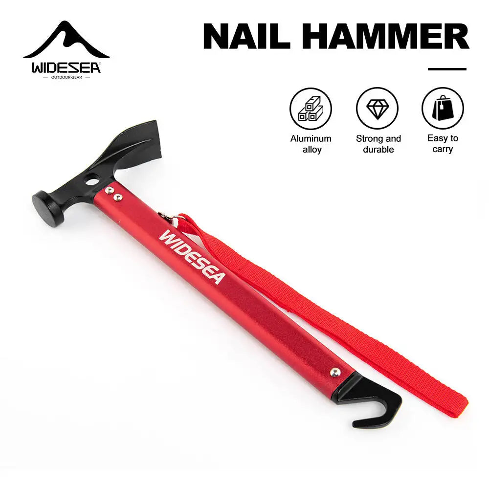 Widesea Camping Hammer- Aluminum Alloy Tent Stake Mallet