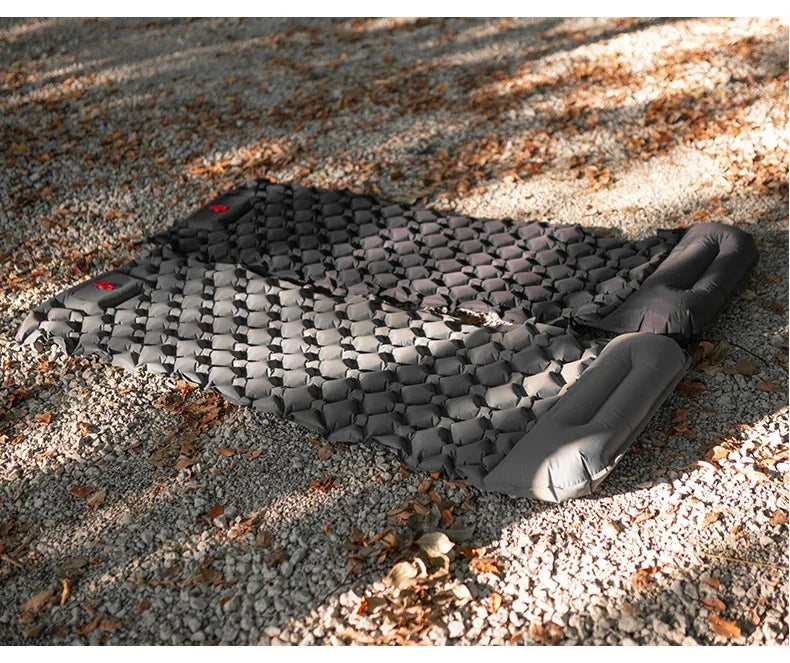 Self-Inflating Camping Mat with Pillow for Moto-Camping