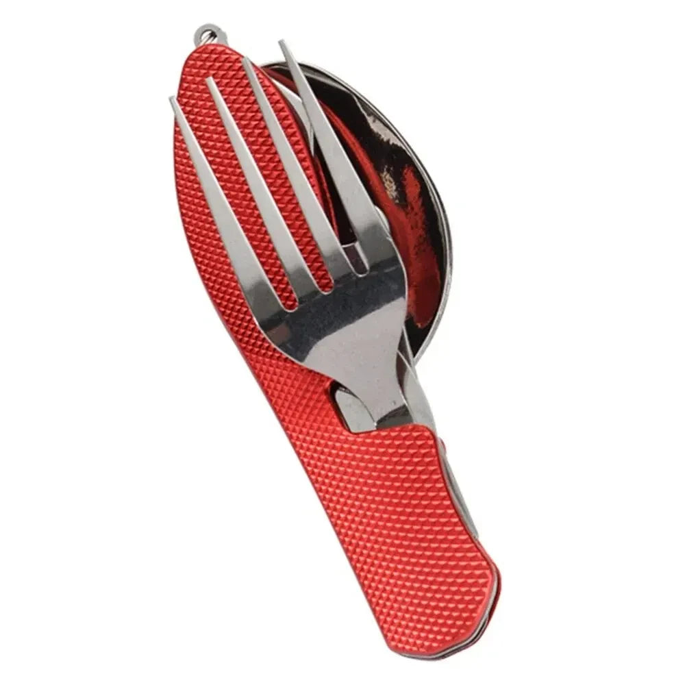 Utensil Set - Compact Knife, Fork & Spoon for Moto-Camping
