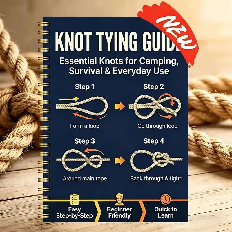 Illustrated Knot Tying Guide for Camping & Hiking