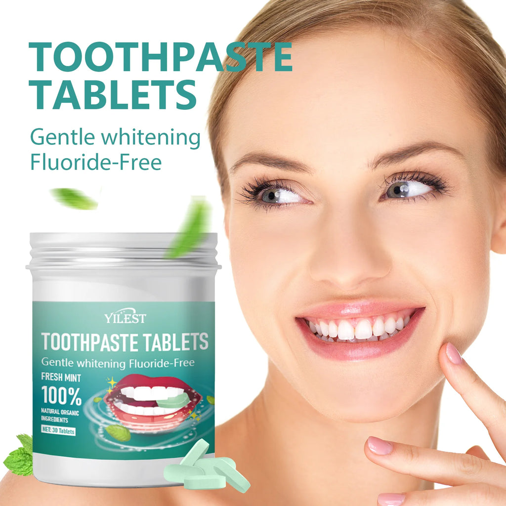 Oral Hygiene Solid Toothpaste Tablets easy to carry for camping