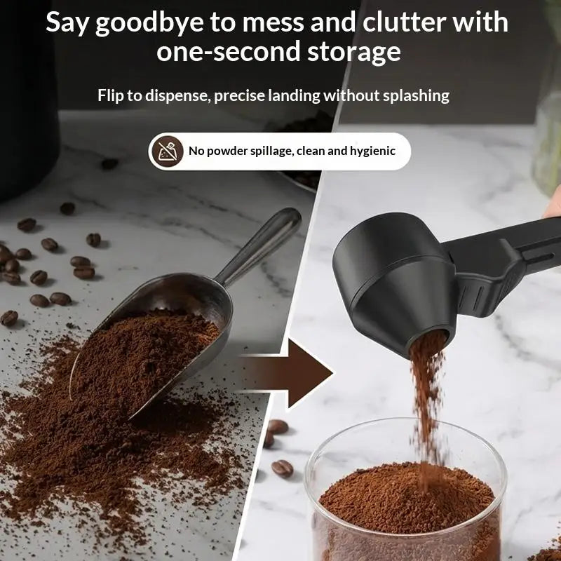 Protein Powder Spoon with Funnel Design Ideal for Milk and Supplements Leakproof Sliding