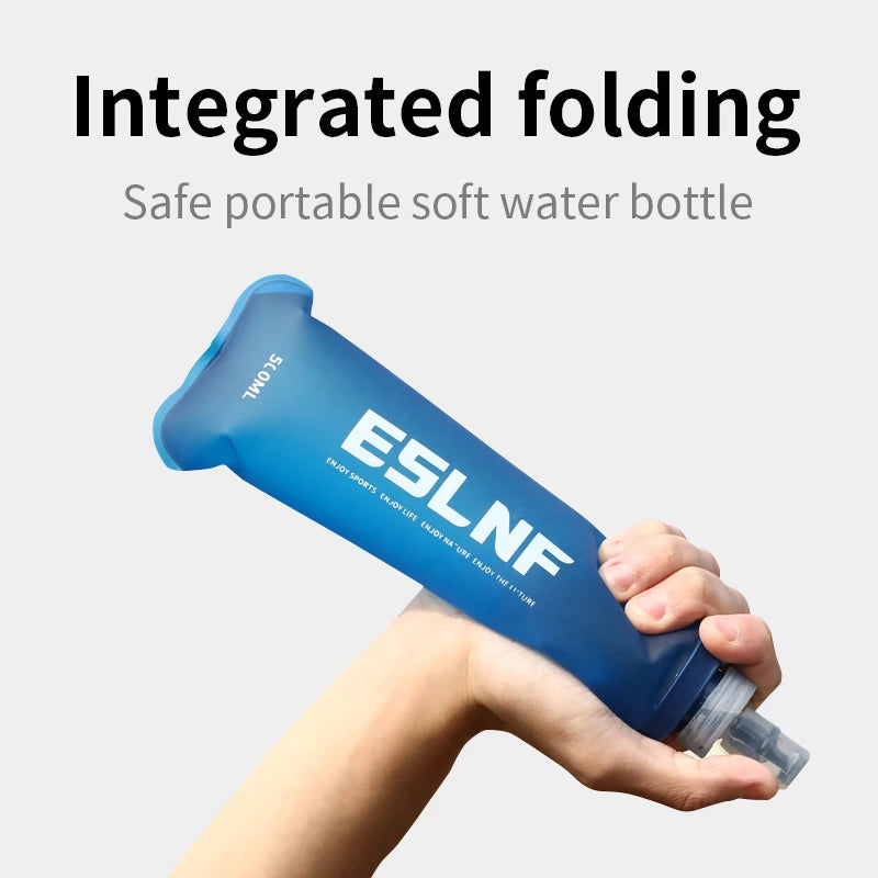 Collapsible Water Bottle – 500ml BPA-Free Soft Flask for Running, Hiking & Camping