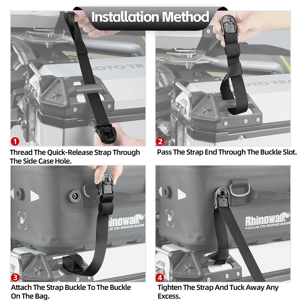 Rhinowalk Fortress Series Waterproof Motorcycle Side Case Bag – 16L ADV Luggage