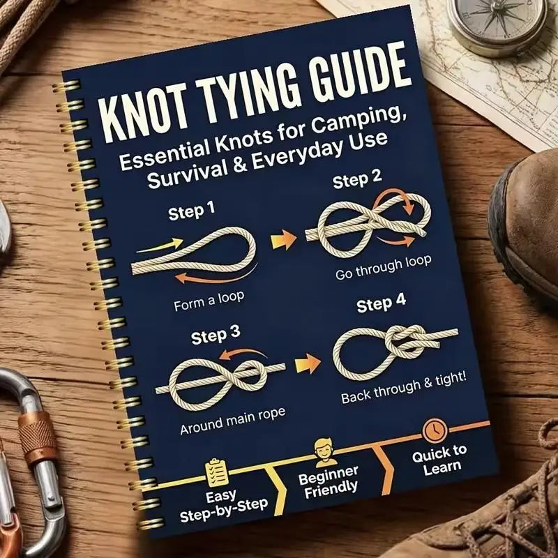 Illustrated Knot Tying Guide for Camping & Hiking